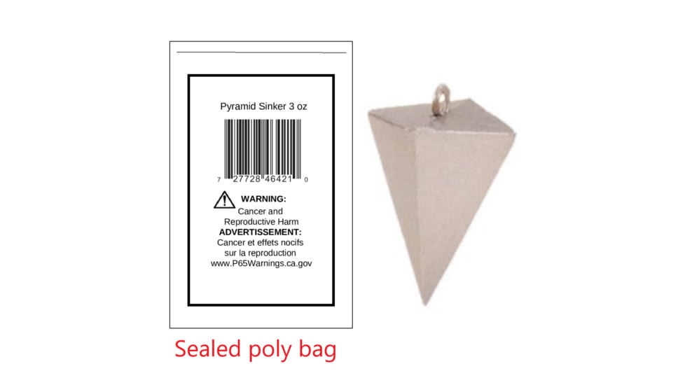 Fish Razr 3oz Pyramid Single Unit, LPY300