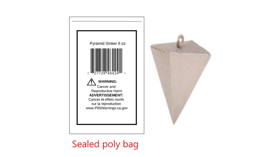 Fish Razr 6oz Pyramid Single Unit, LPY600