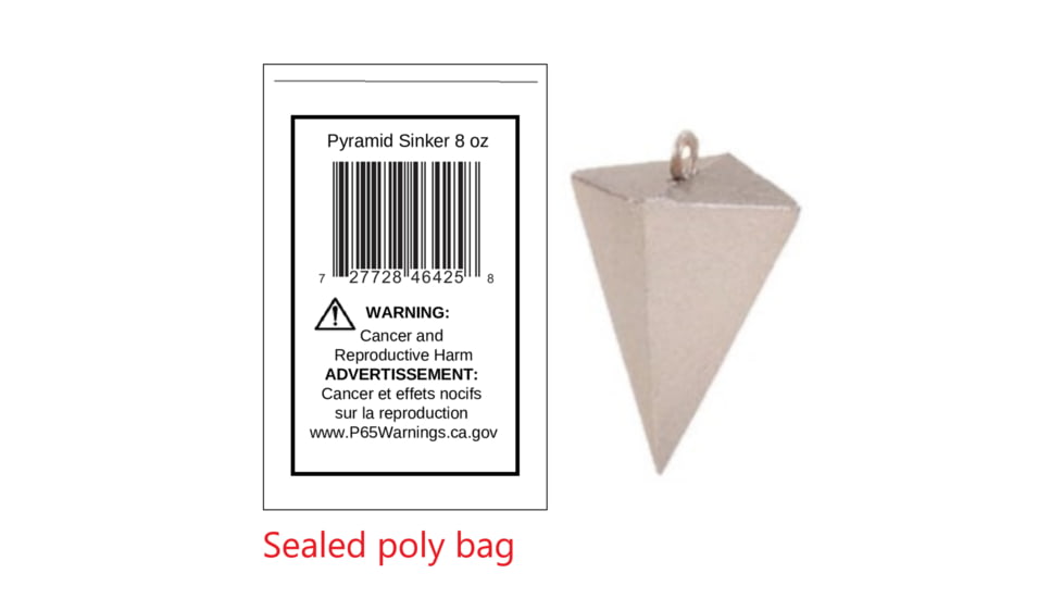 Fish Razr 8oz Pyramid Single Unit, LPY800