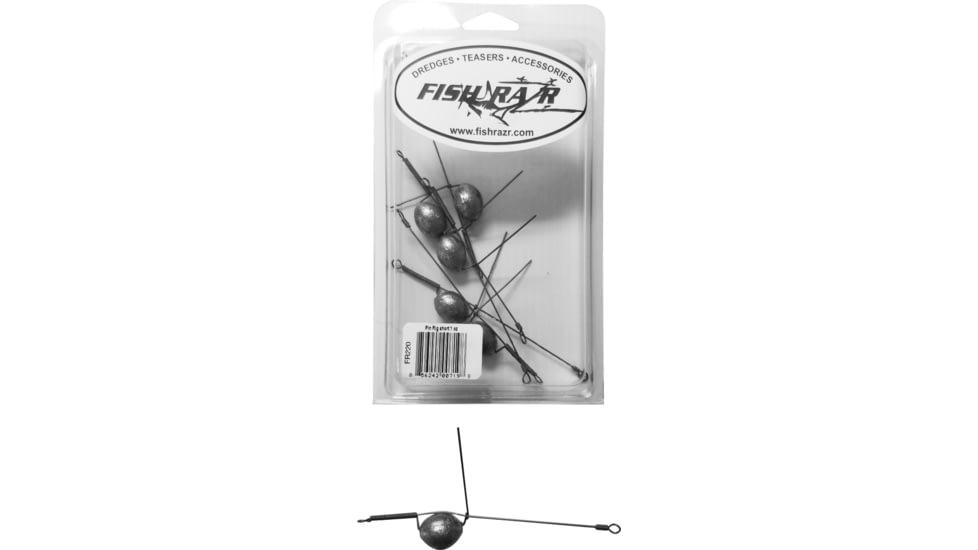 Fish Razr Dredge Pin Rigs, 1oz, 6/Pack, FR220