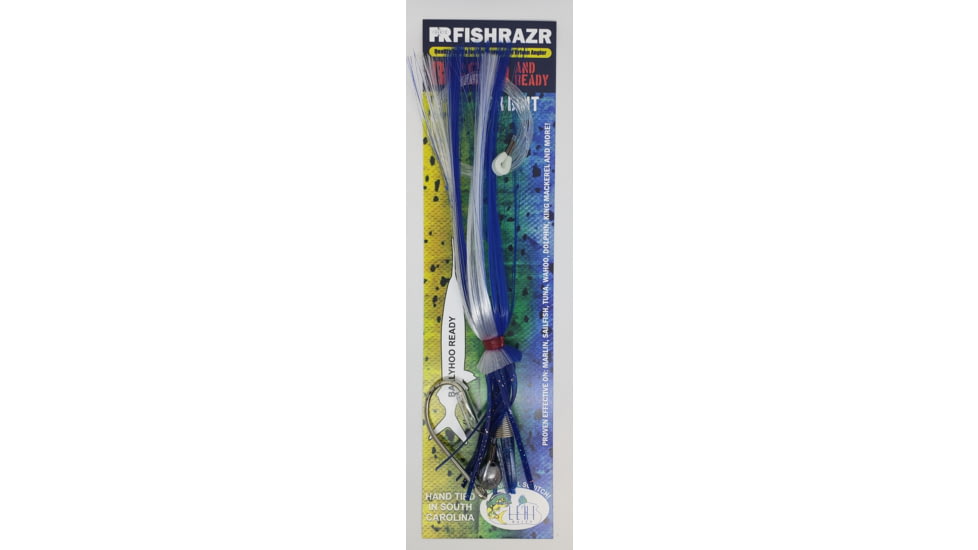 Fish Razr Rigged for Bally Squitch, Blue/White, LH403B