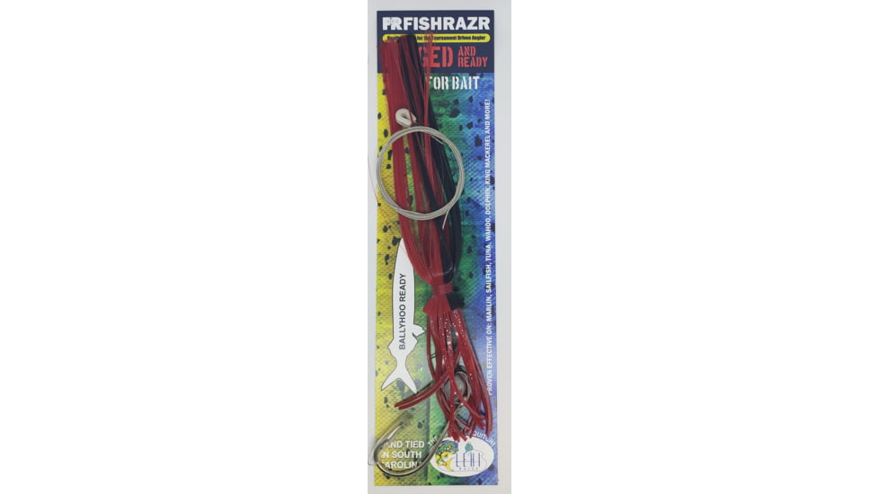 Fish Razr Rigged for Bally Squitch, Red/Black, LH405B