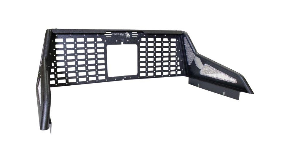 Fishbone Offroad 2018 - Current Jeep Gladiator Chase Rack with Molle Panel, Black, FB21246