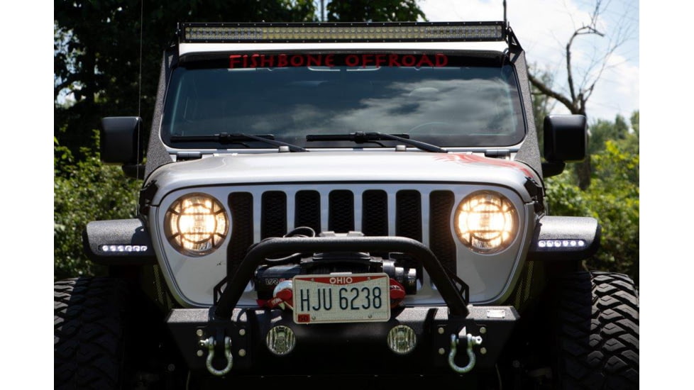 Fishbone Offroad 2018 - Current Jeep JL and JT Elite Front Tube Fenders - Steel, Black, FB23194F