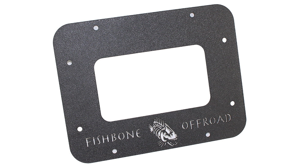 Fishbone Offroad BackSide Tailgate Plate, Jeep Wrangler JK 2007 - 2018, Black Textured, FB31042