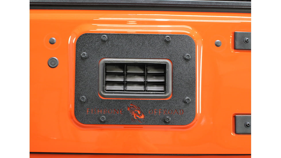 Fishbone Offroad BackSide Tailgate Plate, Jeep Wrangler JK 2007 - 2018, Black Textured, FB31042