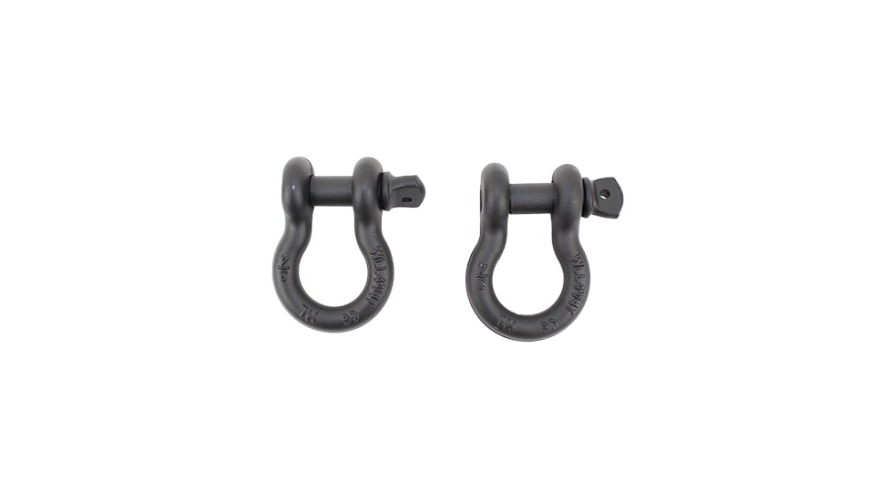 Fishbone Offroad Fishbone 0.75 in Universal D-Ring Shackle Set, Gloss Black, FB21039