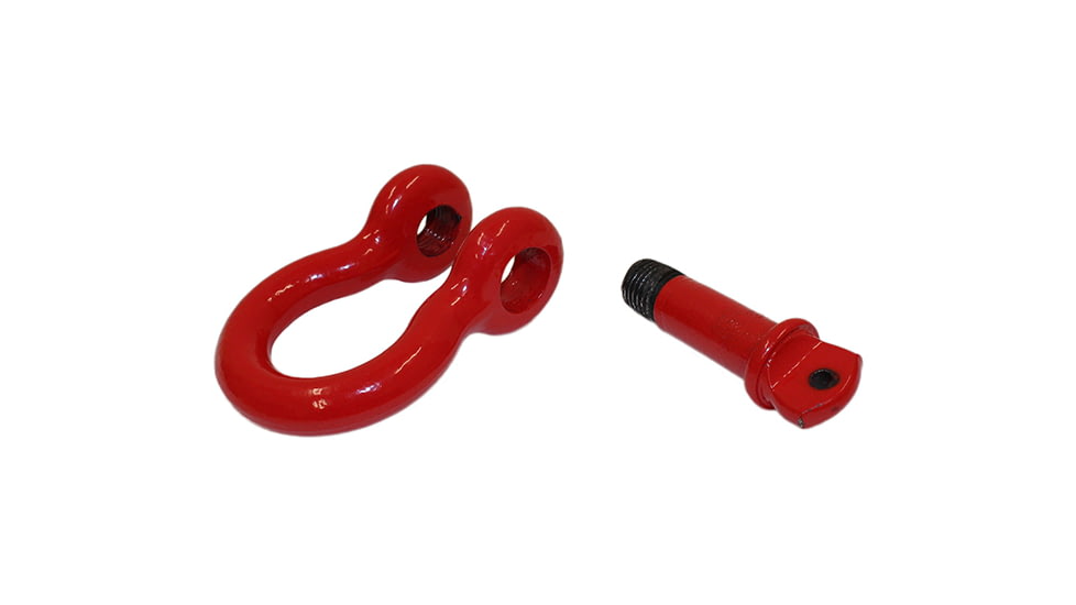 Fishbone Offroad Fishbone 0.75 in Universal D-Ring Shackle Set, Red, FB21038