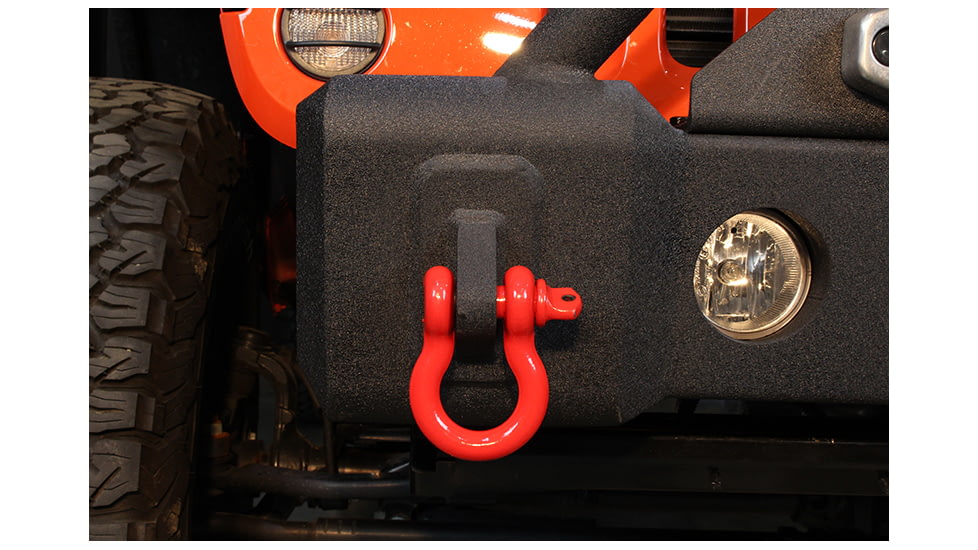 Fishbone Offroad Fishbone 0.75 in Universal D-Ring Shackle Set, Red, FB21038