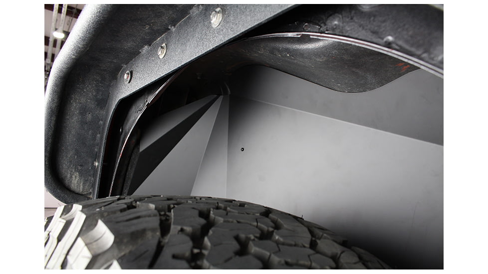 Fishbone Offroad Fishbone Aluminum Inner Fenders for Jeep JK Inner Fenders 07-18, Black, FB33007