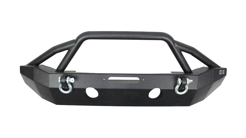 Fishbone Offroad Fishbone Front Full Width Winch Bumper, Jeep Wrangler JK 2007 - 2018, Black Textured, FB22068