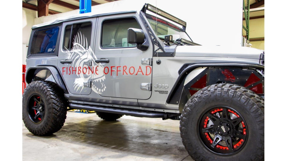 Fishbone Offroad Fishbone Front JL RAW Aluminum Inner Fenders Legacy Model, Jeep Wrangler JL 2018 - 2020, Silver, FB33108F