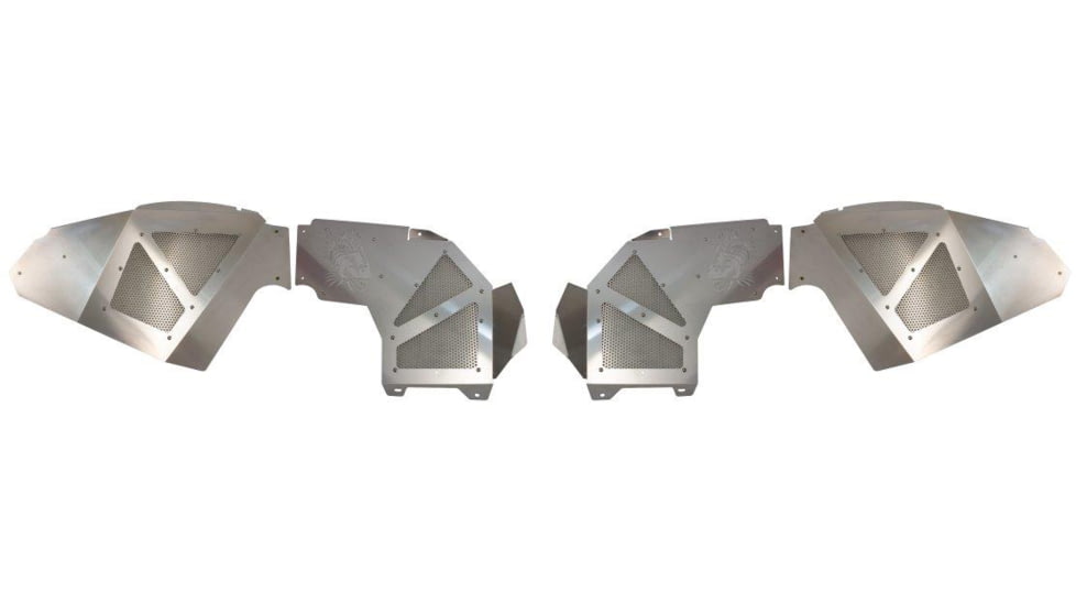 Fishbone Offroad Fishbone Front JL RAW Aluminum Inner Fenders Legacy Model, Jeep Wrangler JL 2018 - 2020, Silver, FB33108F