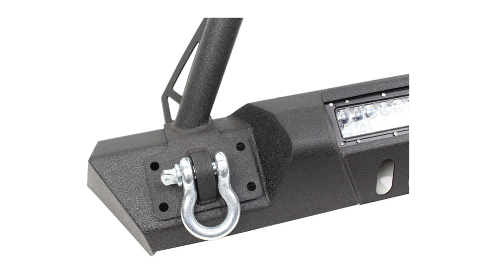 Fishbone Offroad Fishbone Front Stubby Winch Bumper w/Tube Guard, Jeep Wrangler JK 2007 - 2018, Black, FB22004