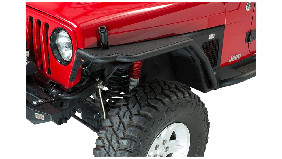 Fishbone Offroad Fishbone Front Tube Fenders, Jeep Wrangler TJ 1997 - 2006, Black Textured, FB23029F
