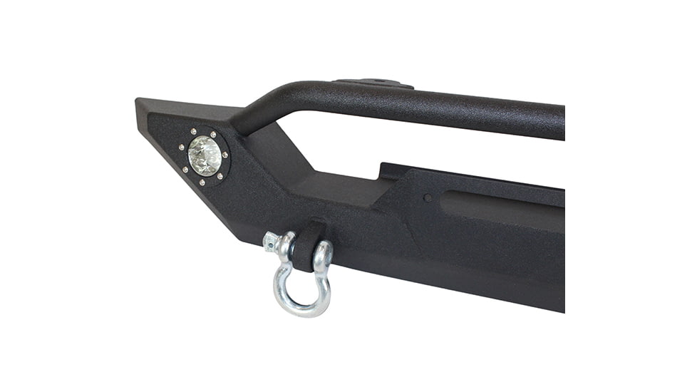 Fishbone Offroad Fishbone Front Winch Bumper w/LEDs, Jeep Wrangler TJ /YJ 1987 - 2006, Black Textured, FB22016