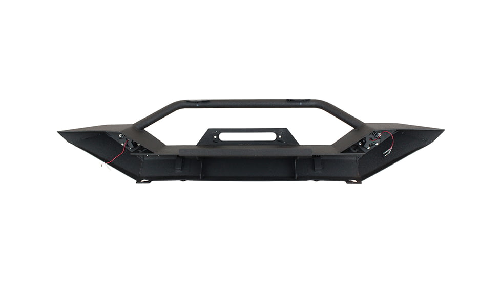 Fishbone Offroad Fishbone Front Winch Bumper w/LEDs, Jeep Wrangler TJ /YJ 1987 - 2006, Black Textured, FB22016