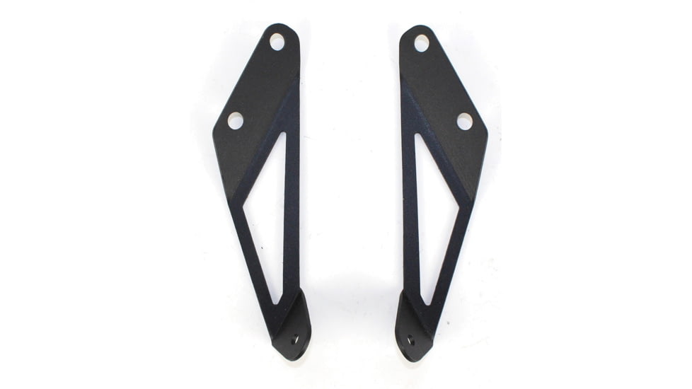 Fishbone Offroad Fishbone Hood Light Mount Brackets, Jeep Wrangler JK 2007 - 2018, Black Textured, FB21066