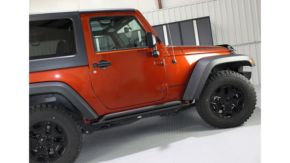 Fishbone Offroad Fishbone JK Rubicon Rock Slider 2 Door, Jeep Wrangler JK 2007 - 2018, Black Textured, FB23010