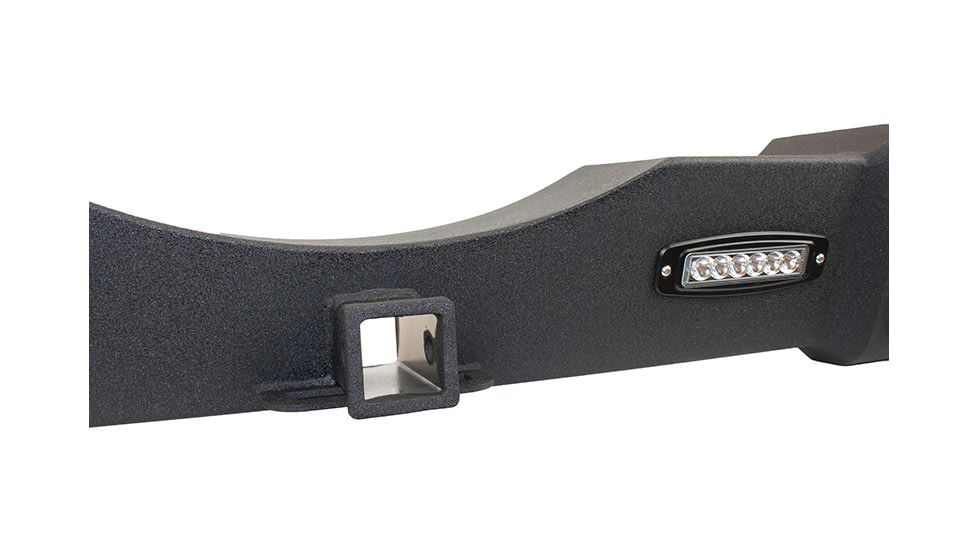 Fishbone Offroad Fishbone Rear Bumper w/LEDs, Jeep Wrangler JK 2007 - 2018, Black Textured, FB22032