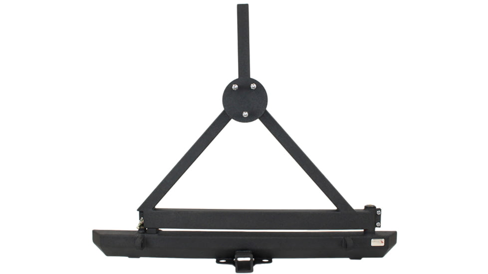 Fishbone Offroad Fishbone Rear Bumper w/Tire Carrier, Jeep Wrangler TJ /YJ 1987 - 2006, Black Textured, FB22017