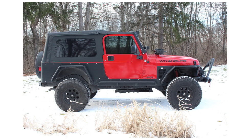 Fishbone Offroad Fishbone Front Tube Fenders, Jeep Wrangler TJ 1997 - 2006, Black Textured, FB23029F