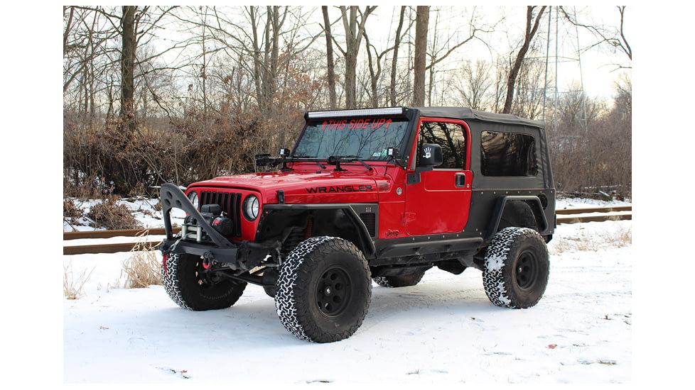 Fishbone Offroad Fishbone Front Tube Fenders, Jeep Wrangler TJ 1997 - 2006, Black Textured, FB23029F