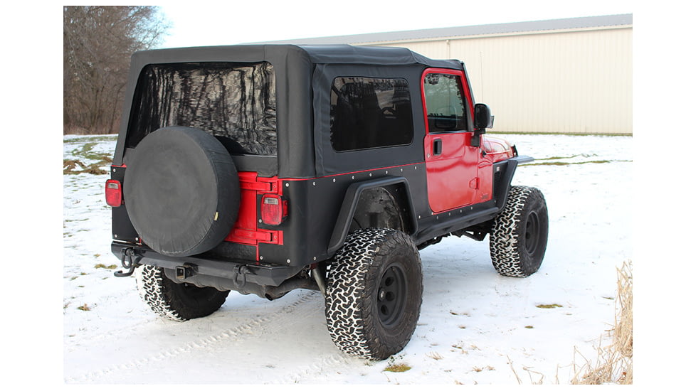 Fishbone Offroad Fishbone Rear Tube Fenders, Jeep Wrangler TJ 1997 - 2006, Black Textured, FB23029R