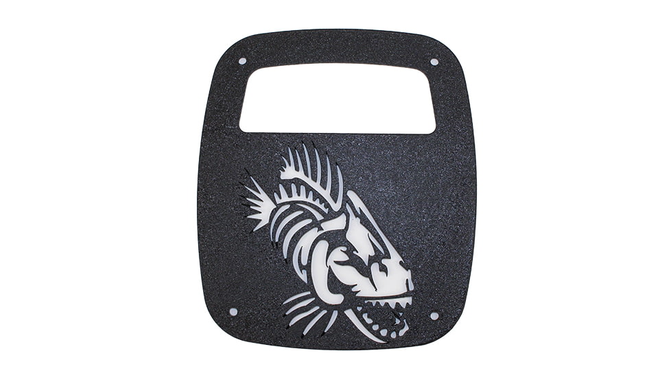 Fishbone Offroad Fishbone Tail Light Covers, Jeep Wranglers 1956 - 2020, Black Textured, FB31044