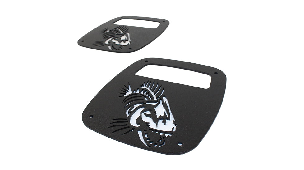 Fishbone Offroad Fishbone Tail Light Covers, Jeep Wranglers 1956 - 2020, Black Textured, FB31044