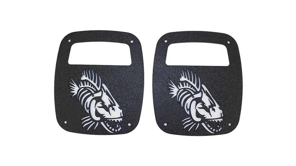 Fishbone Offroad Fishbone Tail Light Covers, Jeep Wranglers 1956 - 2020, Black Textured, FB31044