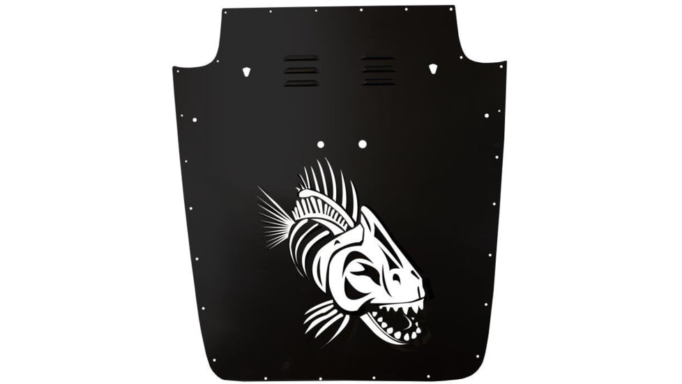 Fishbone Offroad Fishbone TJ Hood Louver, Jeep Wrangler TJ 2003 - 2006, Black Powder, FB31132