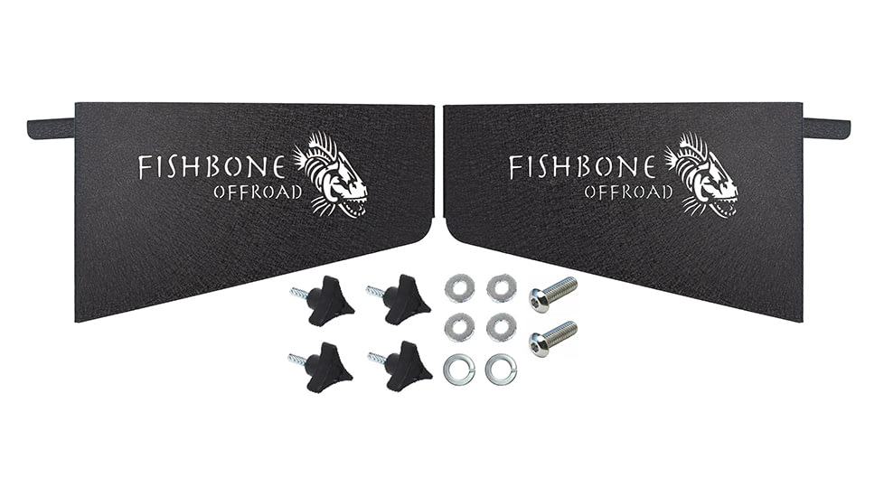 Fishbone Offroad Fishbone Wheel Well Storage Bins, 2 Door, Jeep Wrangler JL 2018 - 2020, Black Textured, FB25101