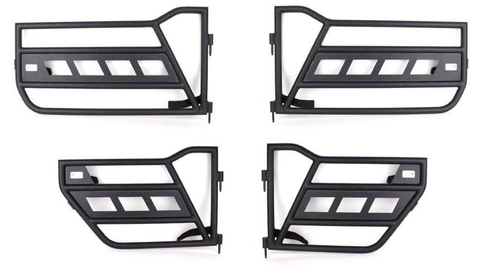 Fishbone Offroad Front and Rear Tube 4 Doors, Jeep Wrangler JK 2007 - 2018, Black Textured, FB24022
