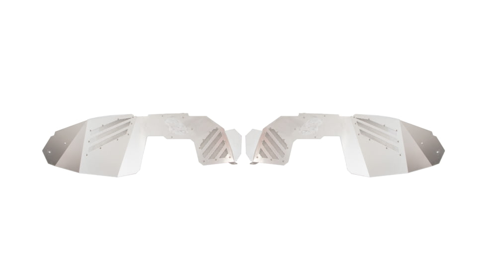 Fishbone Offroad Front JL Inner Fenders for Jeep Wrangler JL 2018 - 2021/Gladiator 2019 - 2021, Raw Aluminum, FB33192F