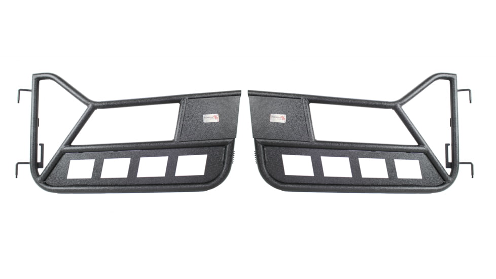 Fishbone Offroad Front Tube Doors, Jeep Wrangler TJ 1997 - 2006, Black Textured, FB24077
