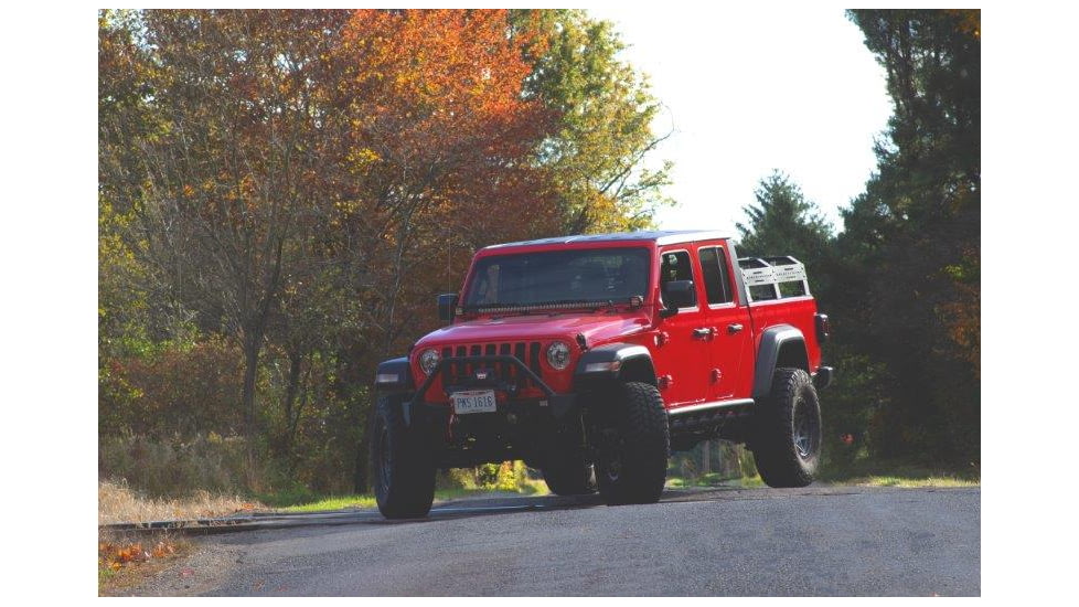 Fishbone Offroad Gladiator Bed Rack Tackle Rack for Jeep Gladiator JT 2018 - 2020, Black, FB22150
