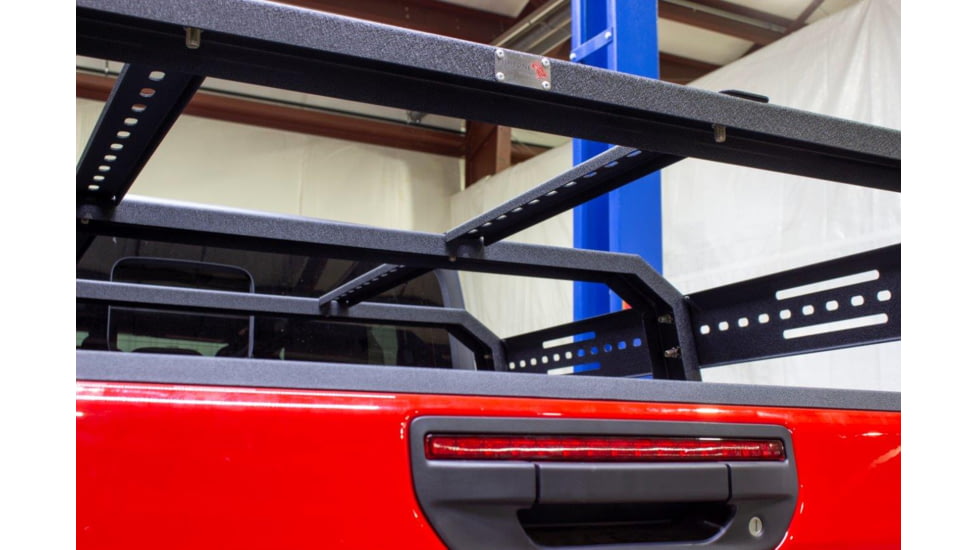 Fishbone Offroad Gladiator Bed Rack Tackle Rack for Jeep Gladiator JT 2018 - 2020, Black, FB22150