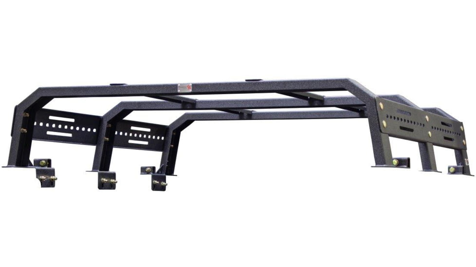 Fishbone Offroad Gladiator Bed Rack Tackle Rack for Jeep Gladiator JT 2018 - 2020, Black, FB22150