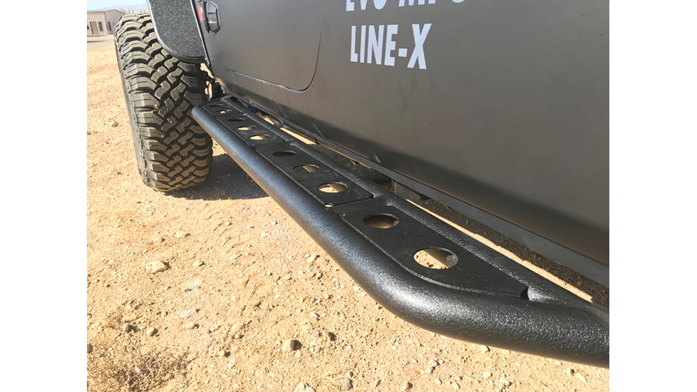 Fishbone Offroad JK Step Slider, 4 Door, Jeep Wrangler JK 2007 - 2018, Black Textured, FB23070