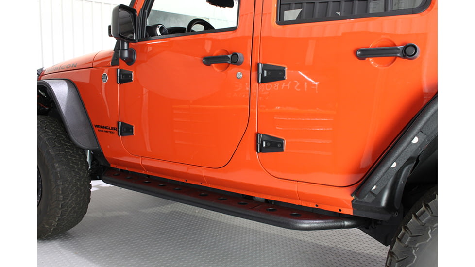 Fishbone Offroad JK Step Slider, 4 Door, Jeep Wrangler JK 2007 - 2018, Black Textured, FB23070