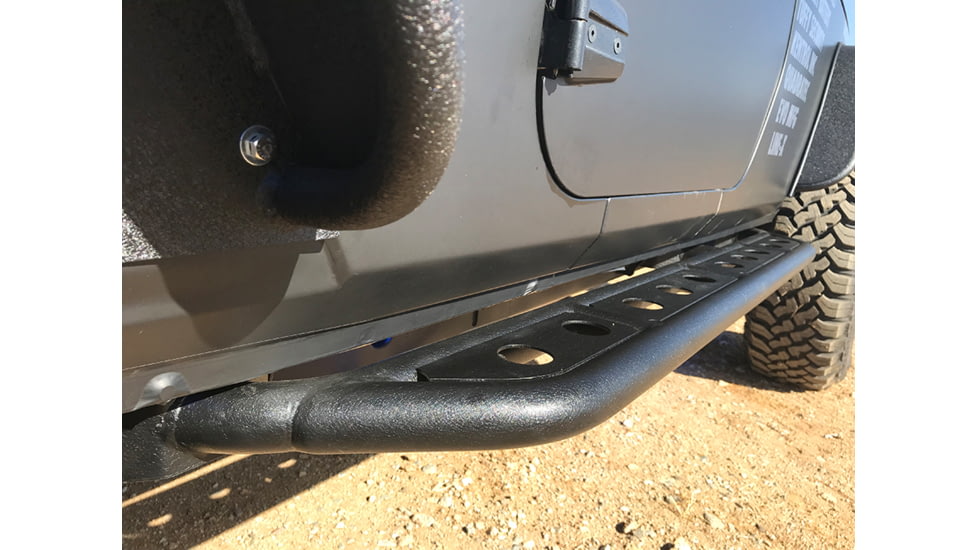Fishbone Offroad JK Step Slider, 4 Door, Jeep Wrangler JK 2007 - 2018, Black Textured, FB23070