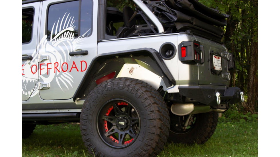 Fishbone Offroad JL Mako Rear Bumper, Jeep Wrangler JL 2018 - 2020, Black Textured, FB22089