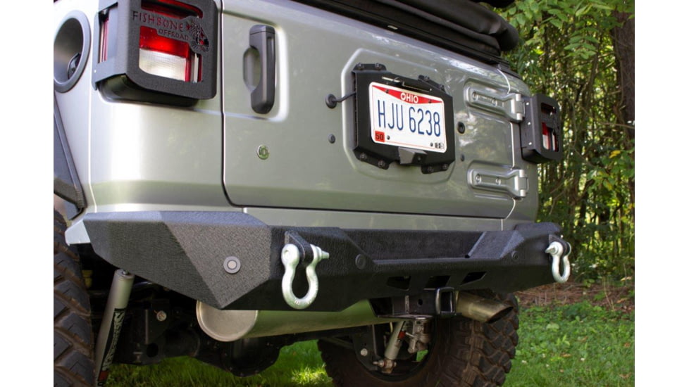 Fishbone Offroad JL Mako Rear Bumper, Jeep Wrangler JL 2018 - 2020, Black Textured, FB22089
