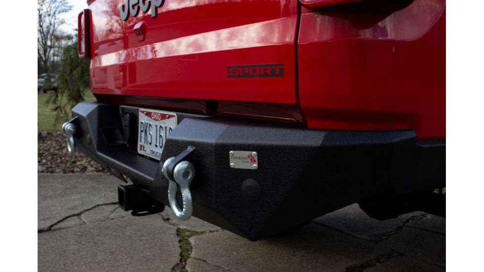 Fishbone Offroad JT Gladiator Mako Rear Bumper for Jeep Gladiator JT 2018 - 2020, Texture Black, FB22149