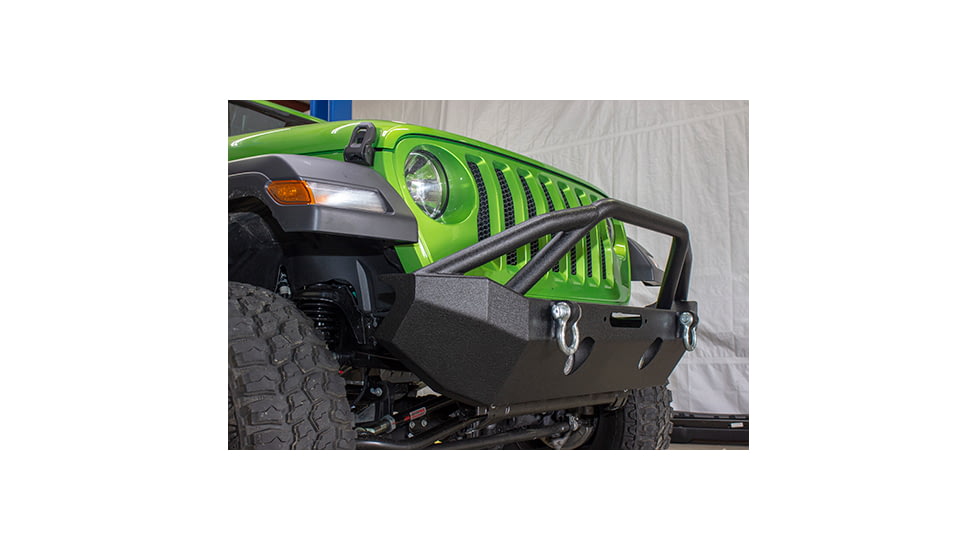 Fishbone Offroad Mid-Width Winch Front Bumper, Jeep Wrangler JL 2018 - 2020, Black Textured, FB22088