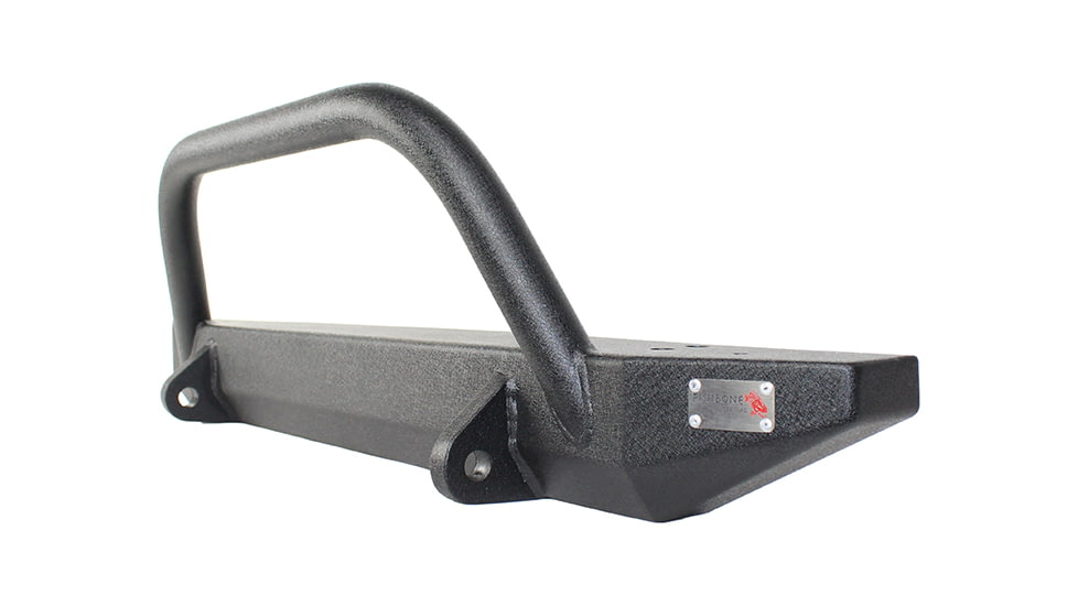 Fishbone Offroad Piranha Front Bumper w/Winch Guard, Jeep Wrangler TJ 1997 - 2006, Black Textured, FB22048