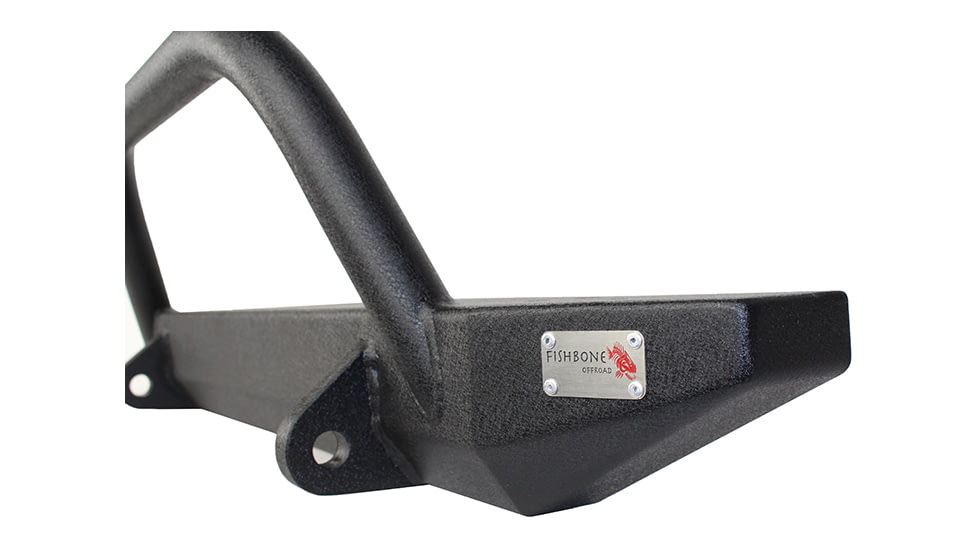 Fishbone Offroad Piranha Front Bumper w/Winch Guard, Jeep Wrangler TJ 1997 - 2006, Black Textured, FB22048