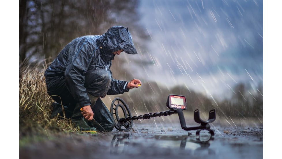 Fisher F44 Weatherproof Metal Detector, Black, Standard, F44
