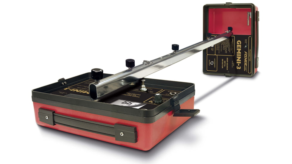 Fisher Gemini-3 Metal Detector, Black, Standard, GEMINI3